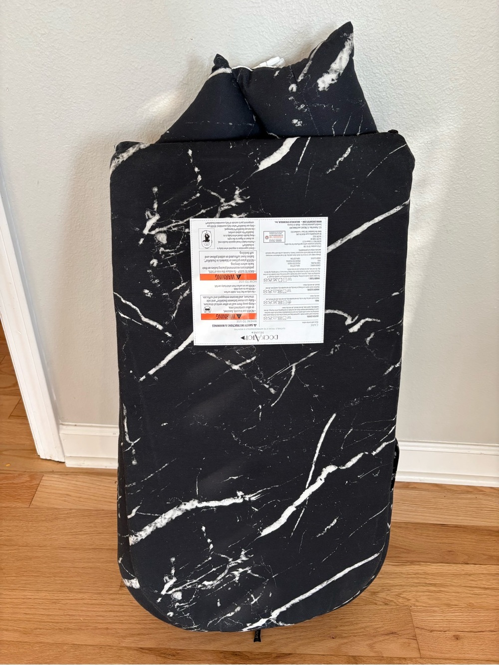 Dock A Tot Deluxe Plus Black Marble Infant Lounger Baby - Picture 6 of 6